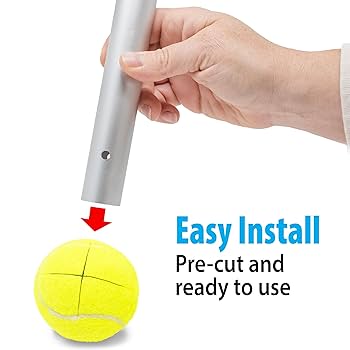 Top Glides Precut Walker Tennis Ball Glides - Yellow - 1